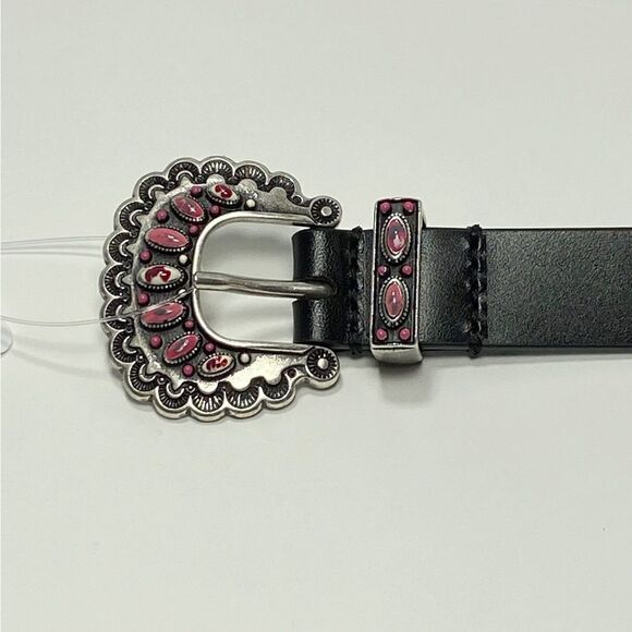 Isabel Marant Temoia Shell Buckle Leather Belt size 75/30” - Picture 6 of 11